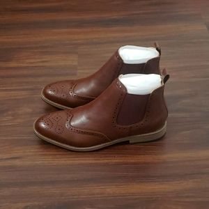 NWT Mens Leather Dress Boots -Brand New